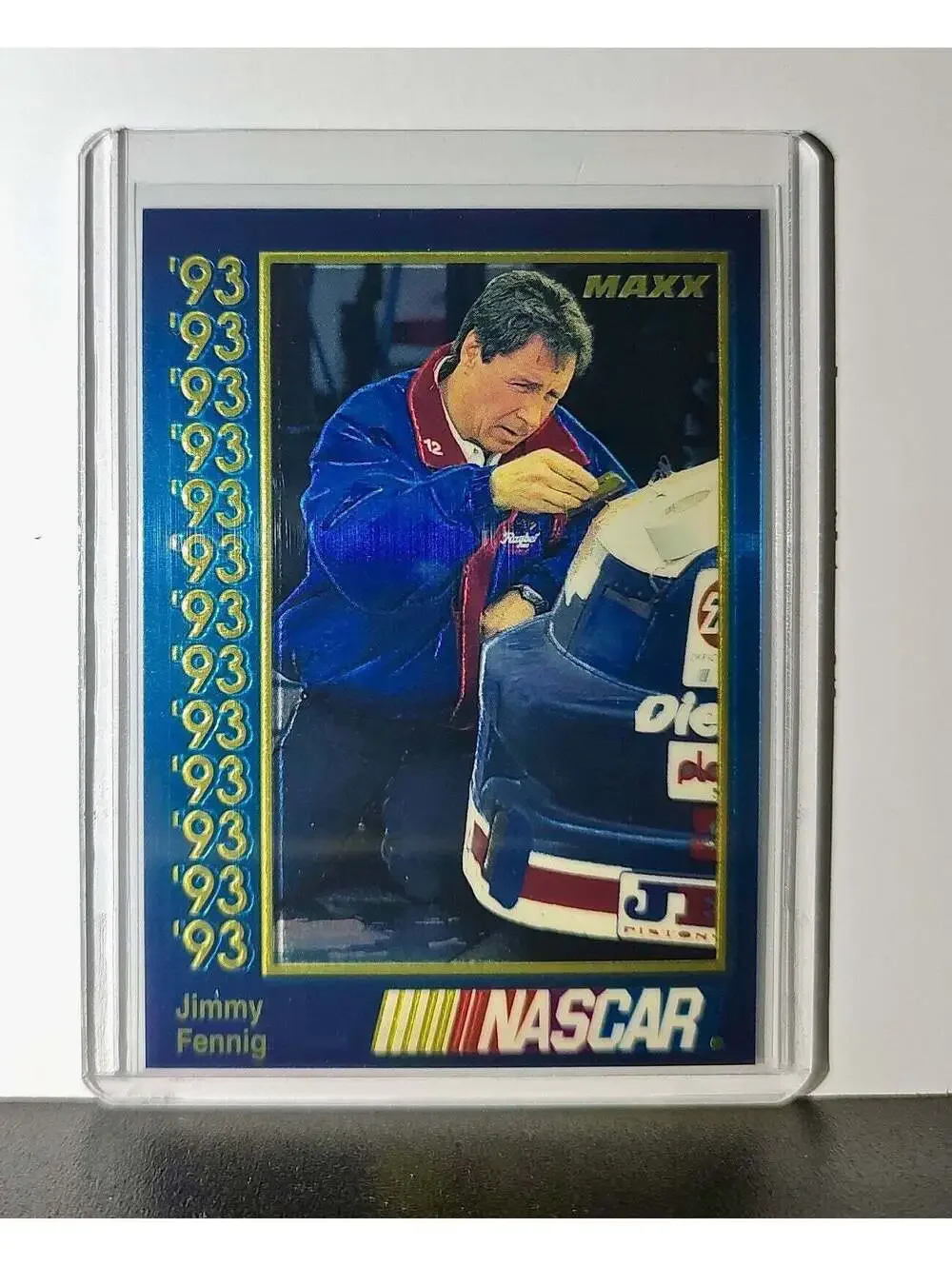Jimmy Fennig 1993 Maxx Premier Plus Racing #152 NASCAR Card Bobby Allison Racing